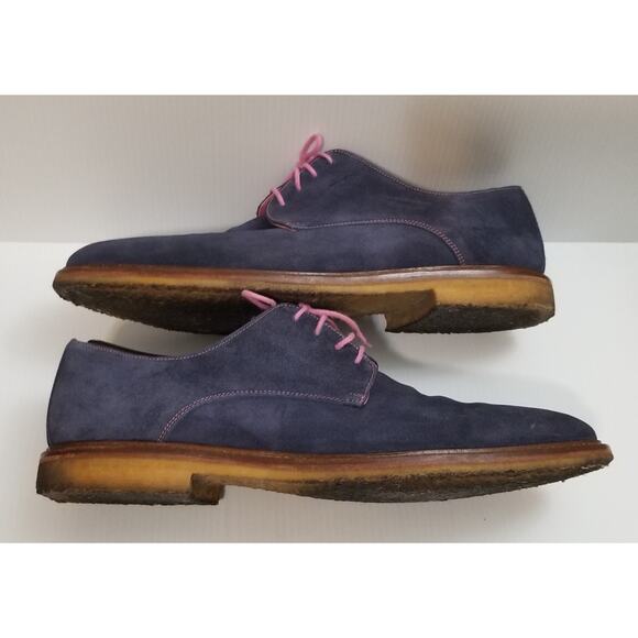 To Boot New York Blue Suede Leather US Mens Size 12 Dress Shoes Italy main image 12